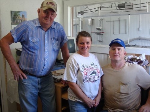 Ray Sr., Cindy, and Ray Daley, Jr. - the people behind Honeysuckle Lane Cheese.